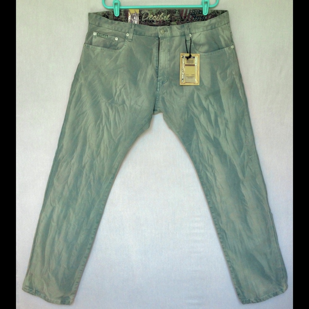 jeans, tye dye, blue/green/grey,Decibel, Size 42,